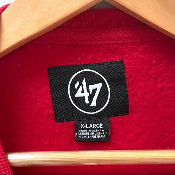 NEW 47' MLB St Louis Cardinals Red Interstate Crew Neck Sweatshirt, Men's XL - Picture 8 of 9